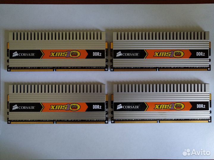 Оперативная память ddr2 4*1gb для пк corsair