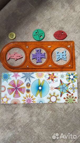 Пазлы 3 картинки, графическая линейка, бусины