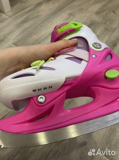 Коньки детские раздвижные 30-33