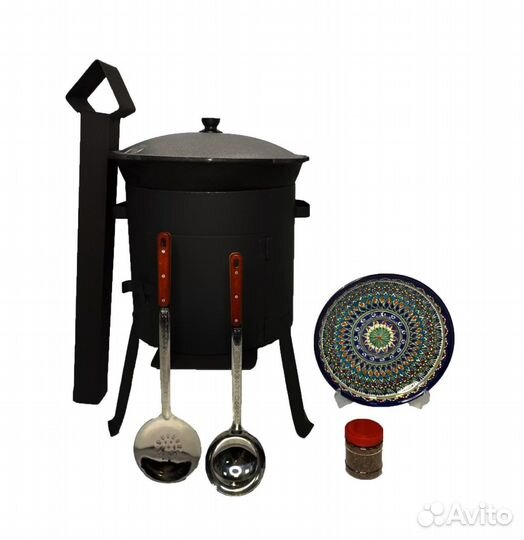 Чугунный казан на 16 литров