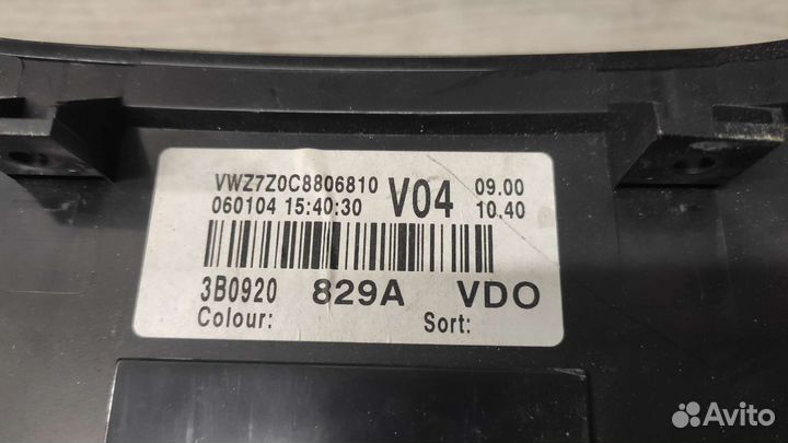 Щиток приборов пассат б5+