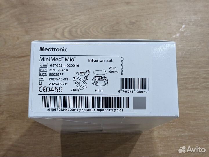 Инфузионные наборы Medtronic Mio 6/60, срок 09/202