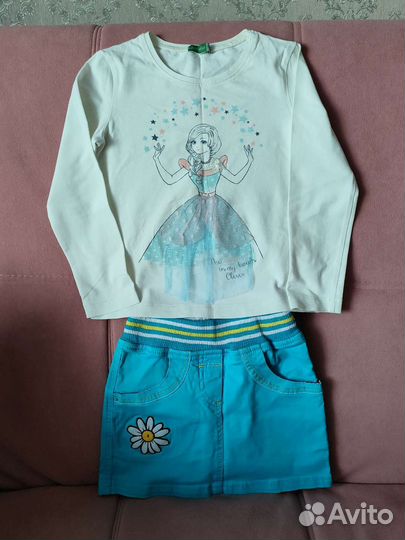 Пакет вещей для девочки, размер 98-104