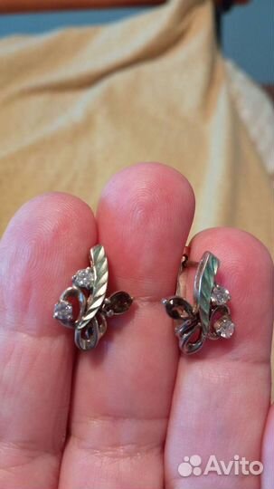 Серьги серебро