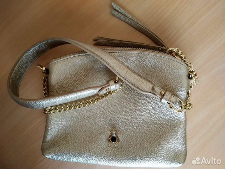 Сумка женская золотистая