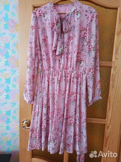 Женское шифоновое платье 50 Размер