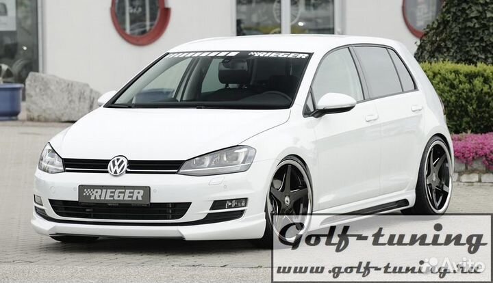 VW Golf 7 12-17 Накладка на передний бампер Rieger