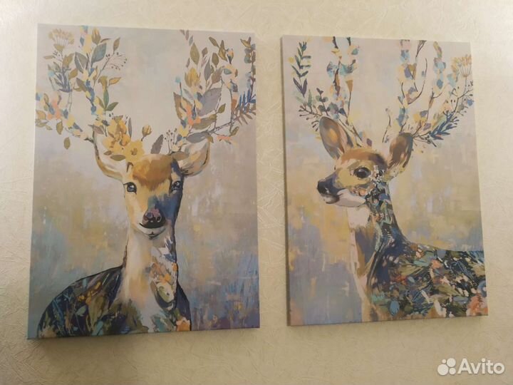 Картины пара. Холст