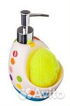 Дозатор (Диспенсер) для моющего средства с губкой