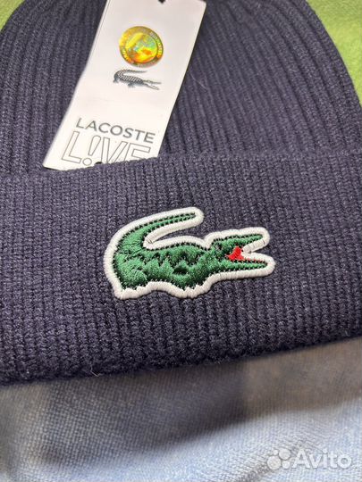 Шерстяная Шапка Lacoste новая