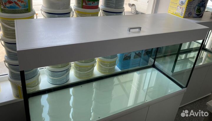 Аквариум 525л с тумбой Белый