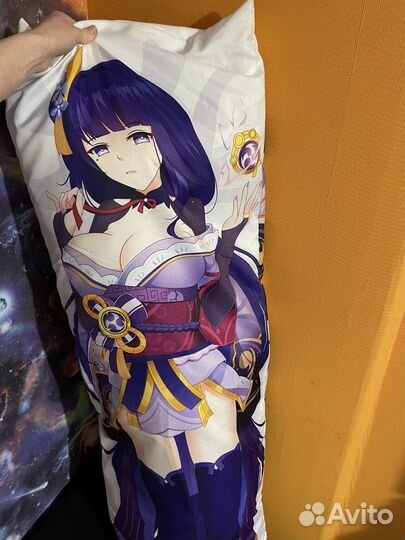 Дакимакура аниме подушка Genshin Impact Райден