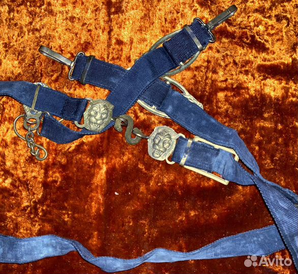 Два пояса вмф для кортика (злые львы)