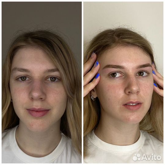 Модель на брови