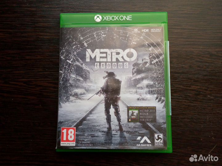 Диск с игрой Metro exodus + metro 2033 redux