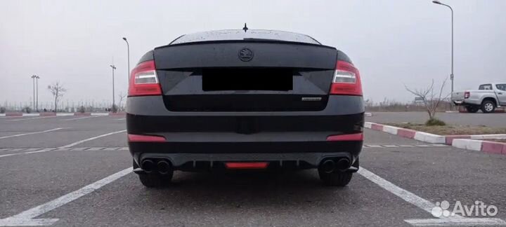 Диффузор на задний бамер Skoda Octavia рест/дорест