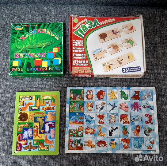 Развивающие деревянные игрушки.Пазлы