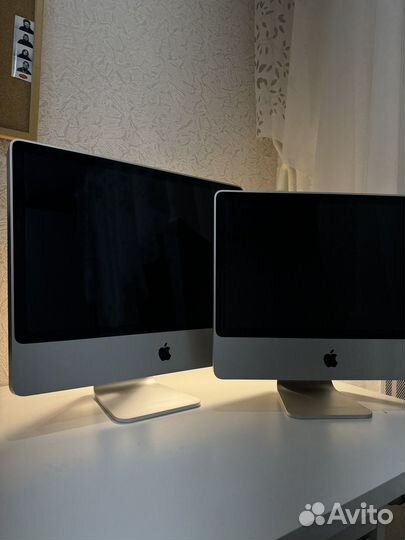 Два моноблока Apple iMac 20' и 24', 2008 год