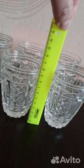 Хрустальные бокалы 5 шт
