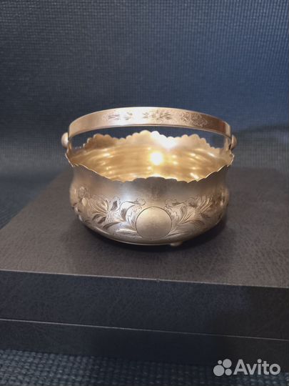 Серебряная сахарница, конфетница раритет СССР