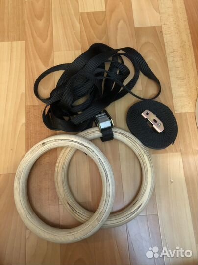 Кольца спортивные гимнастические деревянные