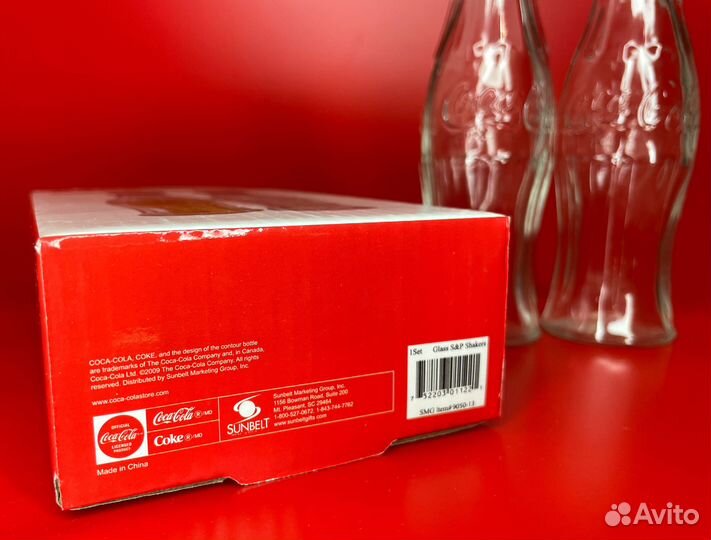 Набор 2 бутылочки Кока кола (соль, перец)