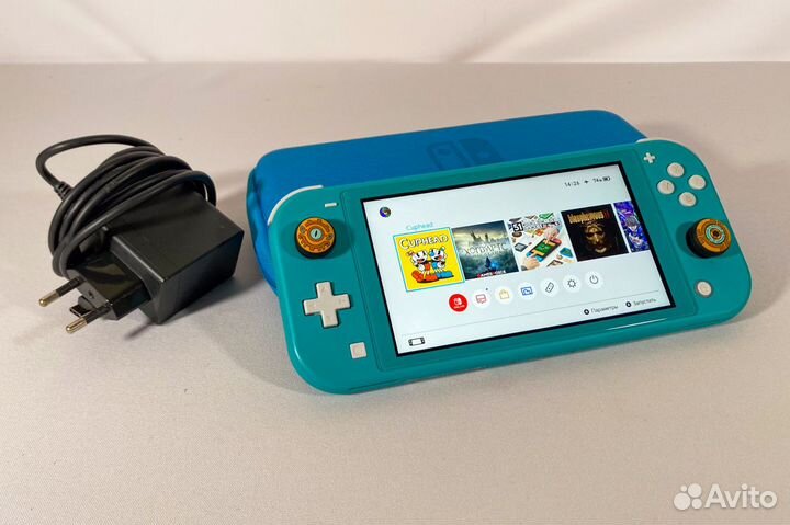 Прошитый Nintendo Switch Lite (чехол, 128gb)