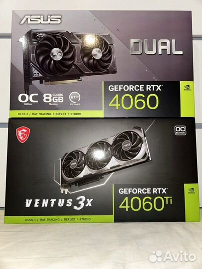 Видеокарты RTX 4060, RTX 4060ti, RTX 4070