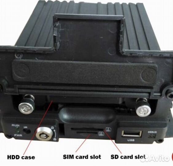 Видеорегистратор(PAL) GPS, Wi-Fi, 4G, HDD на 4 кам