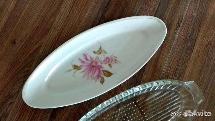 Селедочница Дулево стеклянная