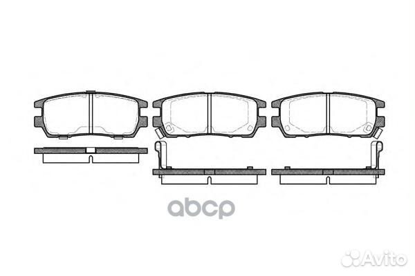 405 02 FO482181D6054M-01 колодки дисковые з M