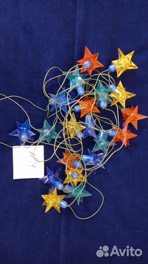 Елочная гирлянда СССР Кристаллы