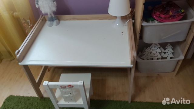 Детский стол регулируемый со стульчики икеа