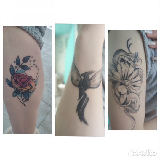 Услуги татуировок, перманентный макияж