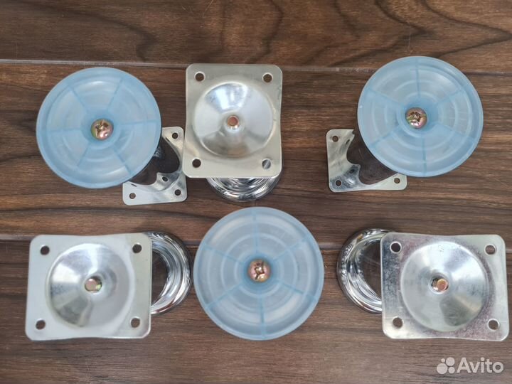 Мебельные ножки регулир выс.120мм, хром