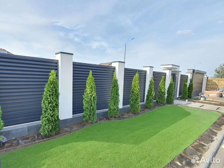 Горизонтальный забор ламели жалюзи