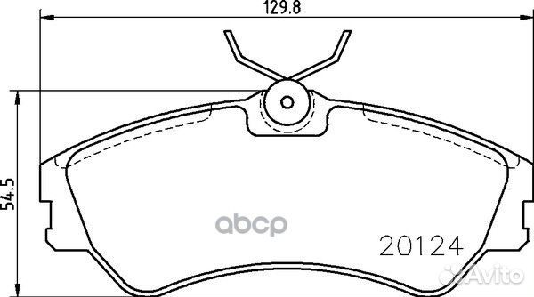Колодки тормозные MDB1537 Mintex