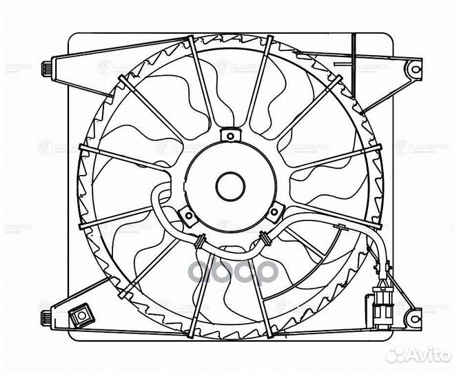 Вентилятор радиатора охлаждения hyundai grand S