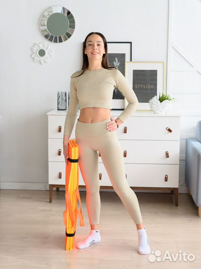 Спортивный коврик непромокаемый лаванда с ручками