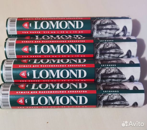 Бумага факсовая Lomond 4 шт