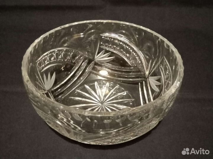 Ваза хрусталь, стекло СССР, Германия