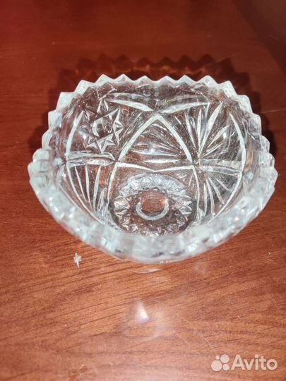 Конфетница диаметр 10 см, хрусталь