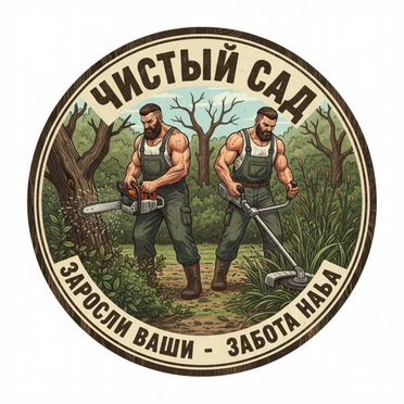Покос травы газонокосилкой