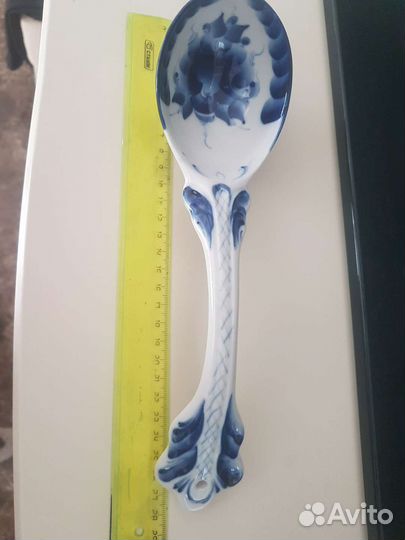Ложка гжель подарочная большая 28 см