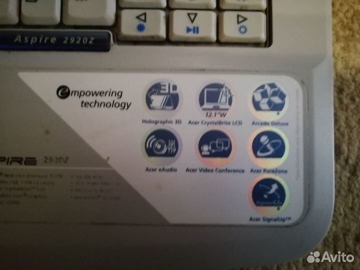 Ноутбук Acer aspire 2920Z