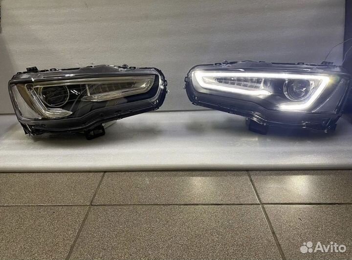 Mitsubishi Lancer X Фары тюнинг Demon eyes M4GB9