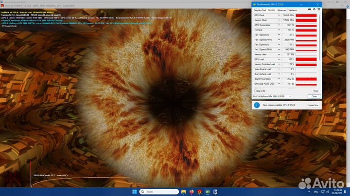 Продаю видеокарту Palit Dual GTX1660 Super 6 Gb
