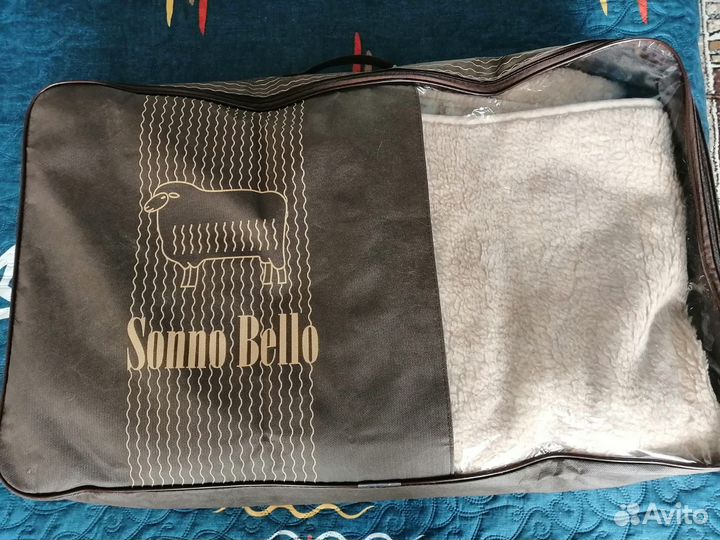 Двойное одеяло плед шерсть