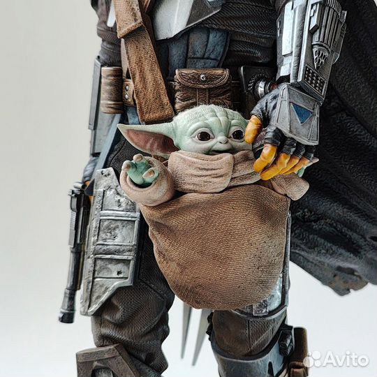 Модель (фигурка) Мандалорец и малыш Йода