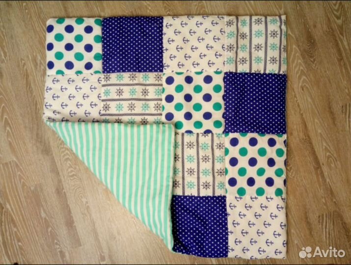 Детское одеяло-коврик (пэчворк)